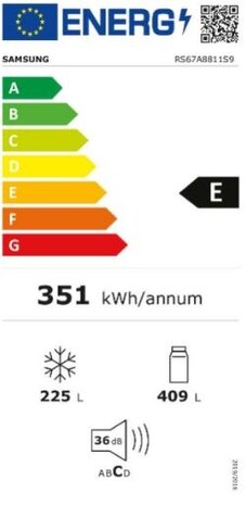 Samsung Samsung RS67A8811S9/EF - Amerikaanse koelkast Samsung Samsung RS67A8811S9/EF - Amerikaanse koelkast
