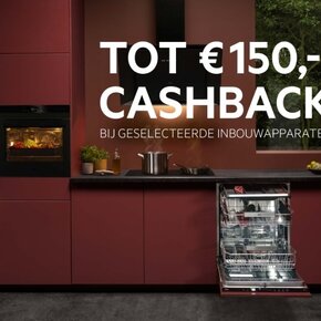 AEG - Ontvang tot 150 euro cashback op geselecteerde keuken inbouwapparaten!