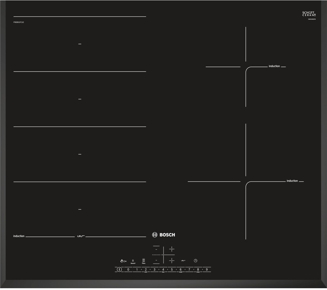 Bosch Bosch PXE651FC1E Inductie Kookplaat  - Inductiekookplaat