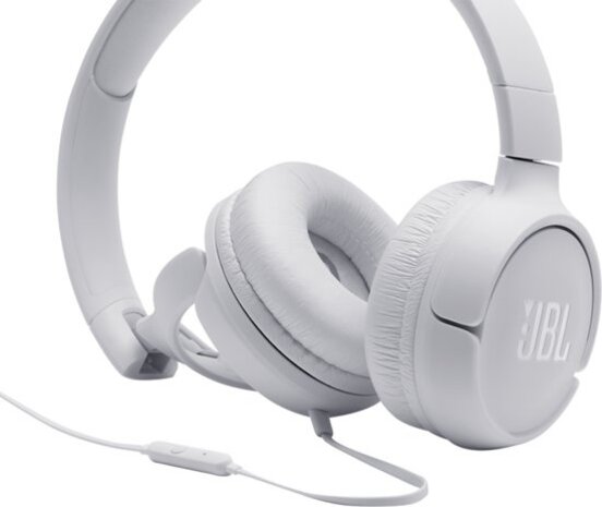 JBL JBL Tune 500 Wit On-ear koptelefoon - Draadloze koptelefoon