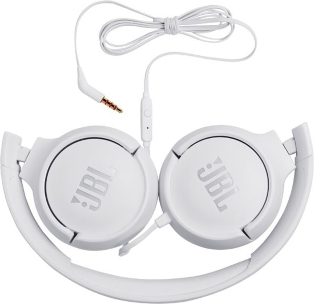 JBL JBL Tune 500 Wit On-ear koptelefoon - Draadloze koptelefoon