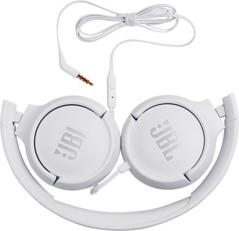 JBL JBL Tune 500 Wit On-ear koptelefoon - Draadloze koptelefoon