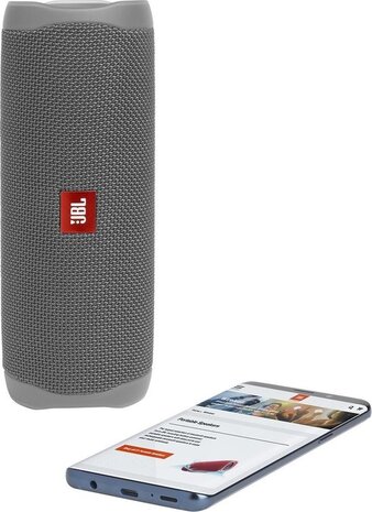 JBL JBL Flip 5 Grijs Bluetooth Speaker - Draadloze speaker JBL JBL Flip 5 Grijs Bluetooth Speaker - Draadloze speaker