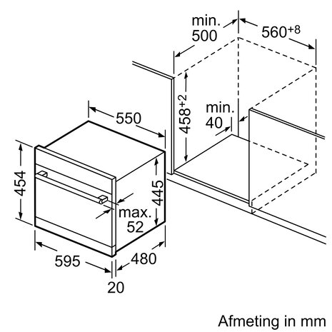 Bosch Bosch Compacte integreerbare vaat SKE52M75EU - Inbouw vaatwasser