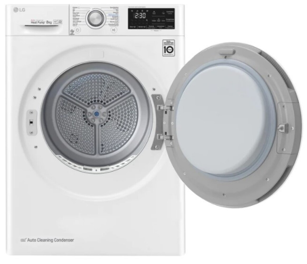 LG LG RH80V5AV0Q - Warmtepompdroger LG LG RH80V5AV0Q - Warmtepompdroger