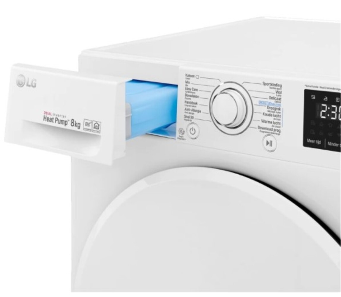 LG LG RH80V5AV0Q - Warmtepompdroger LG LG RH80V5AV0Q - Warmtepompdroger