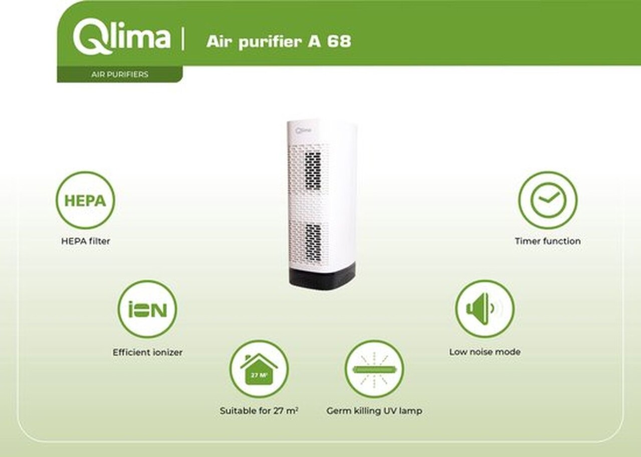 Qlima Qlima A68 - Luchtreiniger Qlima Qlima A68 - Luchtreiniger