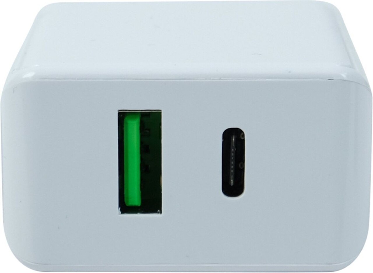 Grab 'n Go Grab 'n Go thuislader USB A en USB C stekker wit Grab 'n Go Grab 'n Go thuislader USB A en USB C stekker wit