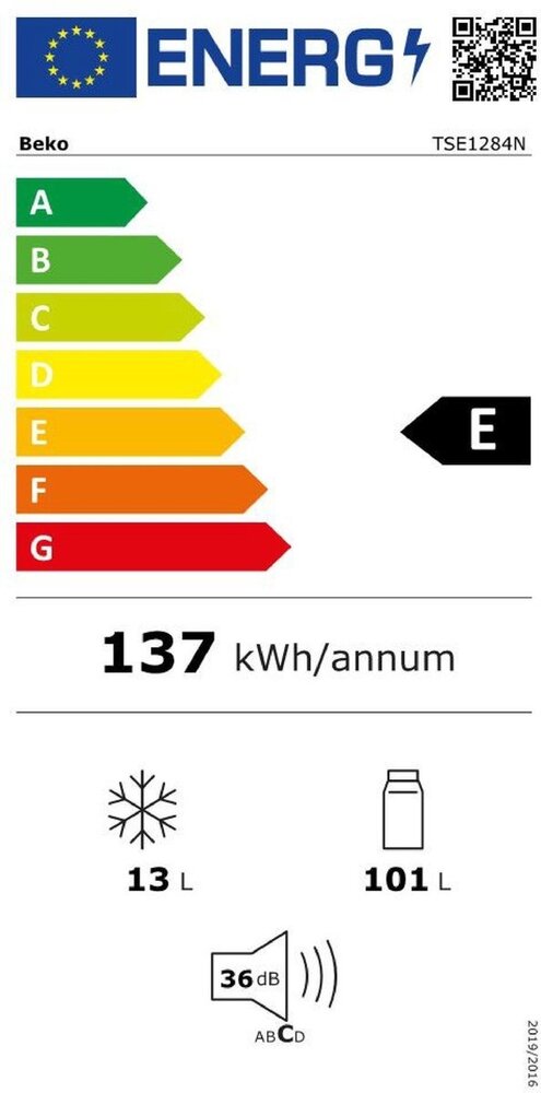 Beko Beko TSE1284N - Tafelmodel koelkast Beko Beko TSE1284N - Tafelmodel koelkast