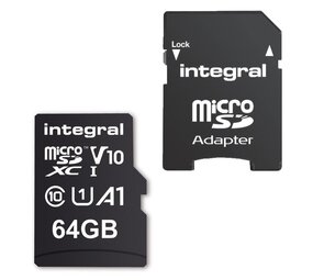 Integral Memory Integral 64 GB Micro SDXC (V10) - Geheugenkaart Integral Memory Integral 64 GB Micro SDXC (V10) - Geheugenkaart