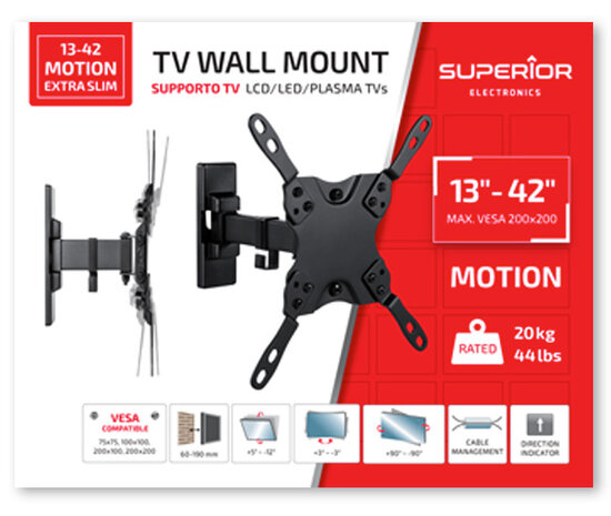 Superior Electronics Superior Electronics SUPSTV009 - TV muurbeugel