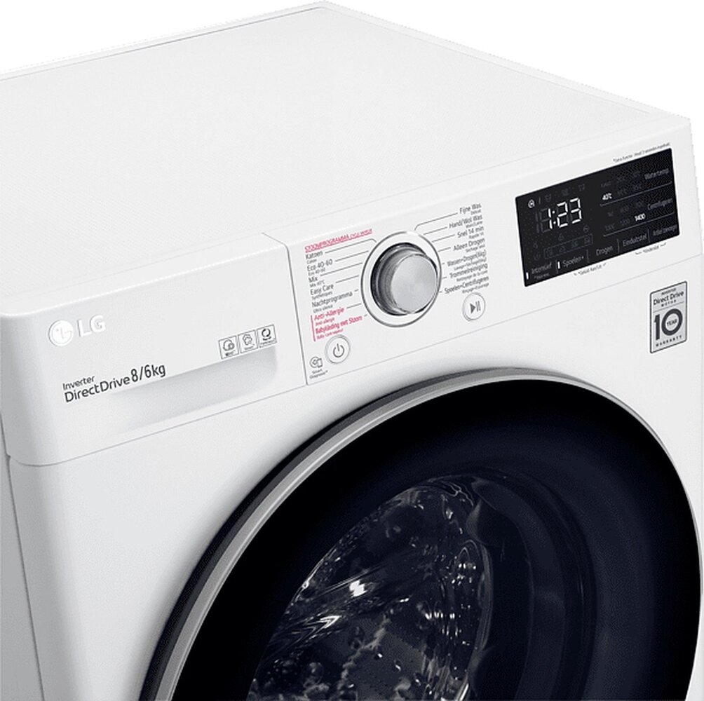 LG LG F4DV308S1E - Was-droogcombinatie LG LG F4DV308S1E - Was-droogcombinatie