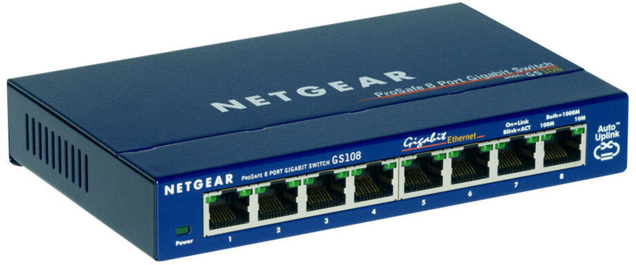 Netgear Netgear Prosafe GS108 - Netwerk switch Netgear Netgear Prosafe GS108 - Netwerk switch
