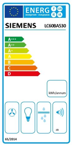 Siemens Siemens LC60BA530 - Wandschouw afzuigkap
