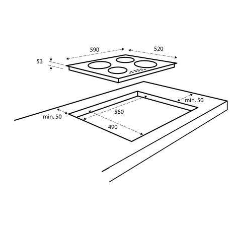 Inventum Inventum IKI6030 - Inductiekookplaat