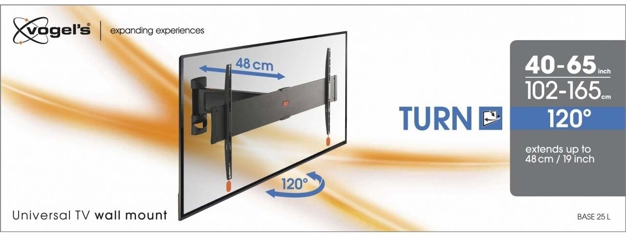 Vogel's Vogel's BASE 25 L 40-65 inch draaibare muurbeugel - TV muurbeugel