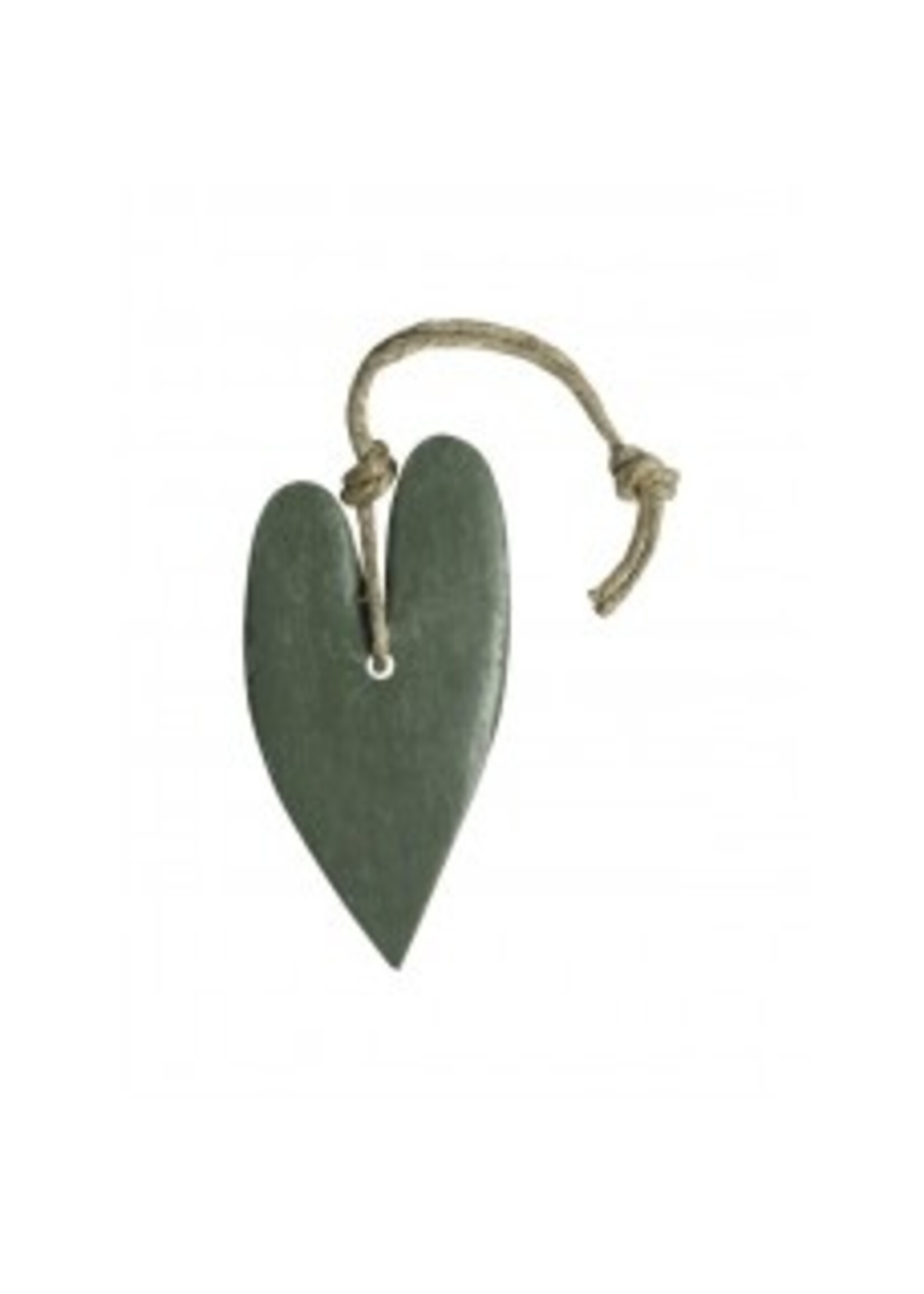 Mijn Stijl Zeep hart XL  -  (leger)groen - Geur Olijf