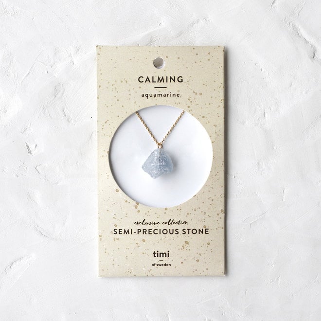 Aquamarine semi-precious necklace