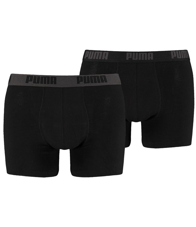 Puma Basic Boxershorts 2-pack Zwart