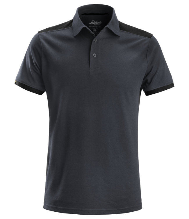 Snickers 2715 Polo AllroundWork Staalgrijs/Zwart