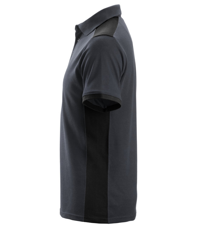 Snickers 2715 Polo AllroundWork Staalgrijs/Zwart