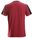 Snickers 2518 T-shirt AllroundWork Rood/Zwart