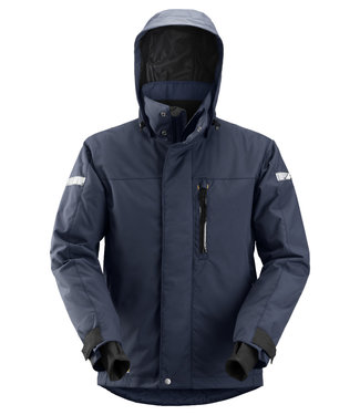 Snickers Workwear Snickers 1102 Waterdichte Winter Werkjas AllroundWork Donkerblauw/Zwart