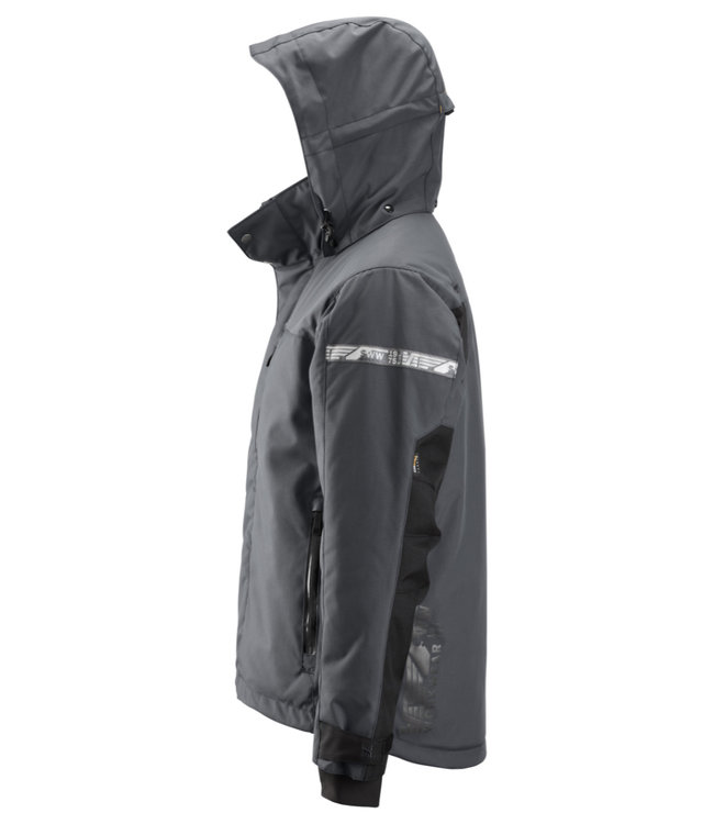 Snickers 1102 Waterdichte Winter Werkjas AllroundWork Grijs/Zwart