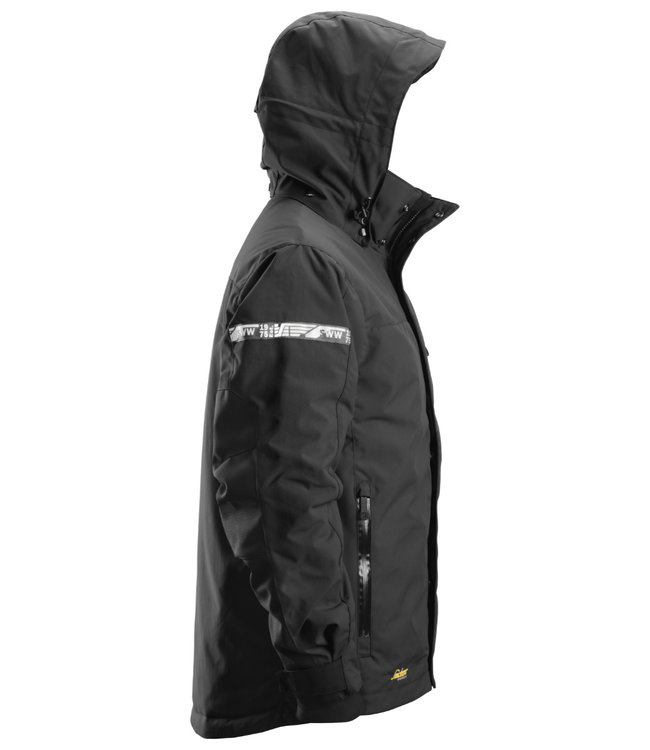 Snickers 1102 Waterdichte Winter Werkjas AllroundWork Zwart