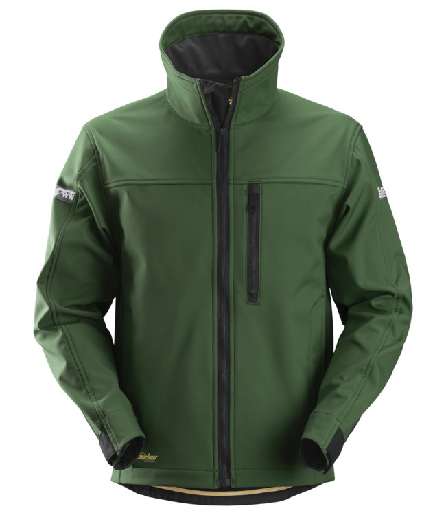 Snickers 1200 Softshell Werkjas AllroundWork Groen/Zwart