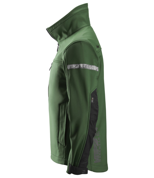 Snickers 1200 Softshell Werkjas AllroundWork Groen/Zwart