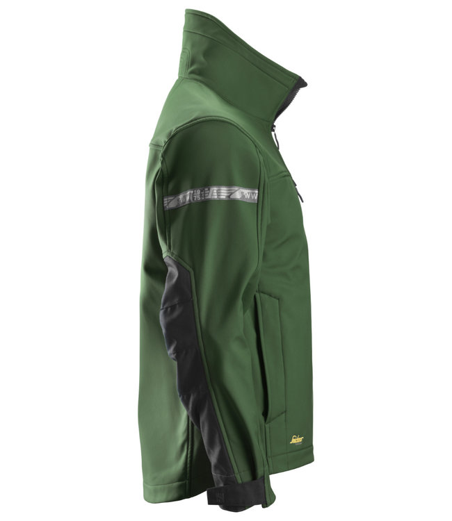 Snickers 1200 Softshell Werkjas AllroundWork Groen/Zwart
