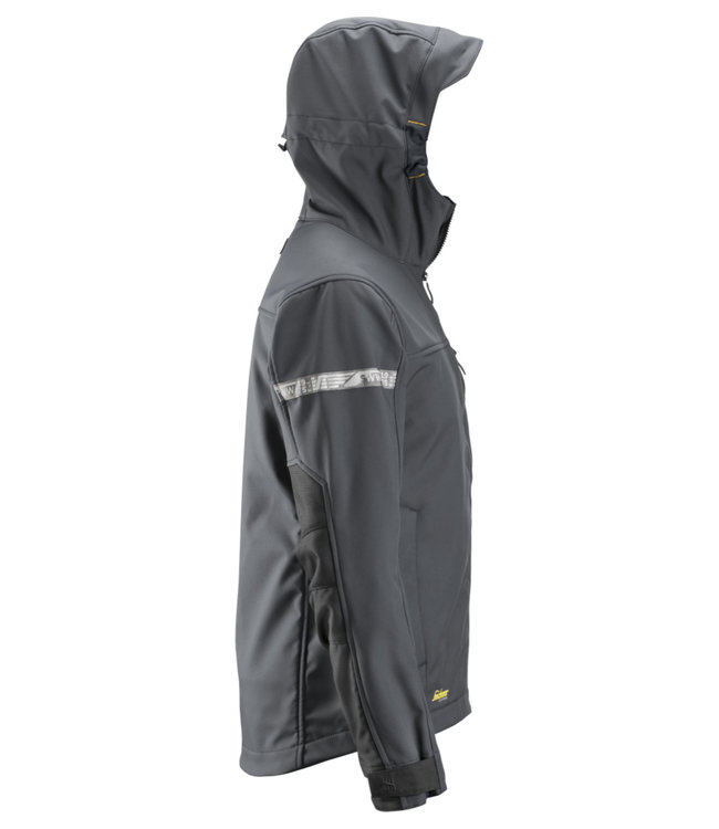 Snickers 1229 Softshell Werkjas AllroundWork Staalgrijs/Zwart