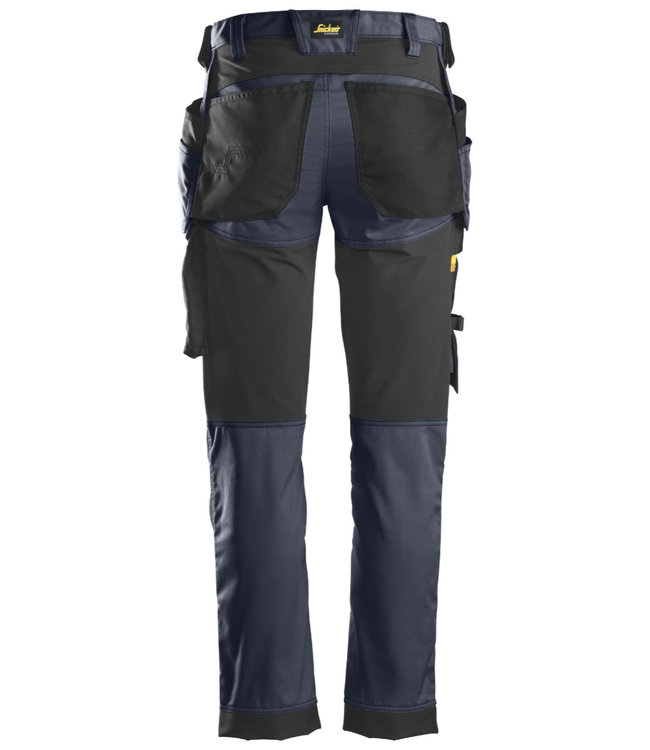 Snickers 6241 Stretch Werkbroek AllroundWork Donkerblauw/Zwart