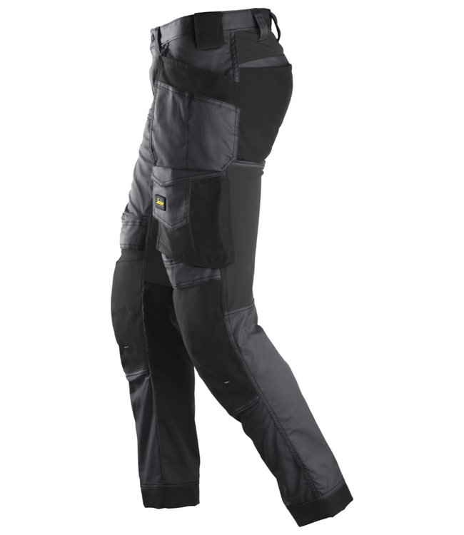 Snickers 6241 Stretch Werkbroek AllroundWork Staalgrijs/Zwart