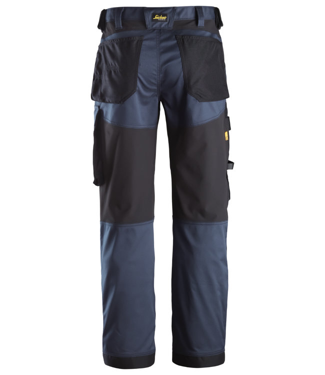 Snickers 6351 Stretch Werkbroek Loose Fit AllroundWork Donkerblauw/Zwart