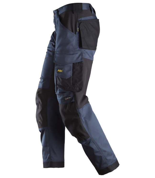 Snickers 6351 Stretch Werkbroek Loose Fit AllroundWork Donkerblauw/Zwart