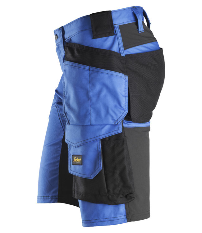 Snickers 6141 Korte Werkbroek Stretch AllroundWork Blauw/Zwart