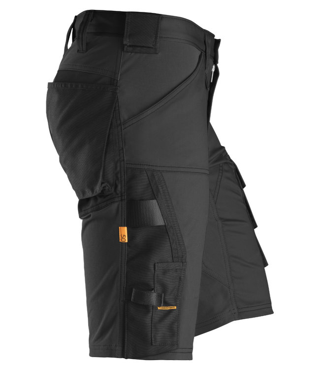 Snickers 6143 Korte Werkbroek Stretch AllroundWork Zwart