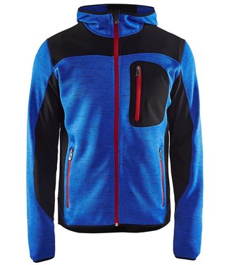 Blaklader Blaklader 4930 Gebreide Werktrui met Softshell Korenblauw/Zwart