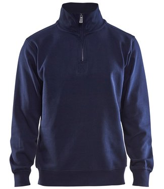 Blaklader Blaklader 3365 Werksweater 1/2 Rits Marineblauw