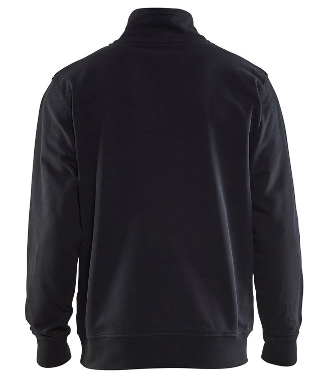 Blaklader 3353 Werksweater Korte Rits Zwart/Rood