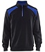 Blaklader 3353 Werksweater Korte Rits Zwart/Korenblauw