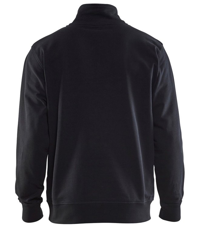 Blaklader 3353 Werksweater Korte Rits Zwart/Grijs