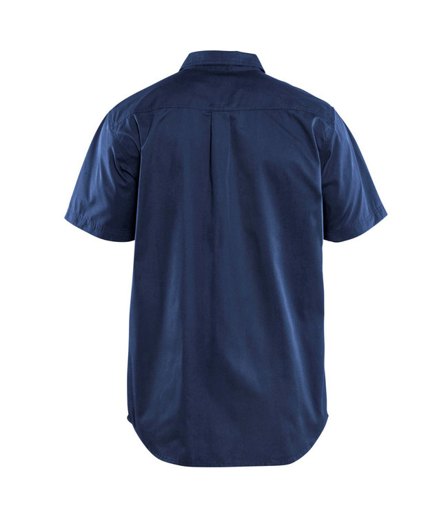 Blaklader 3296 Werkoverhemd Korte Mouw Twill Marineblauw