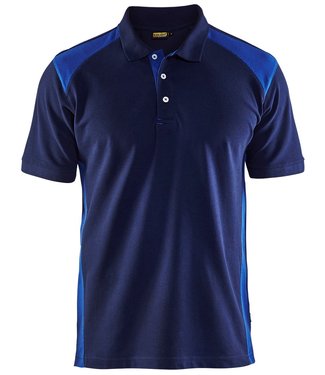 Blaklader Blaklader 3324 Werkpolo Marineblauw/Korenblauw