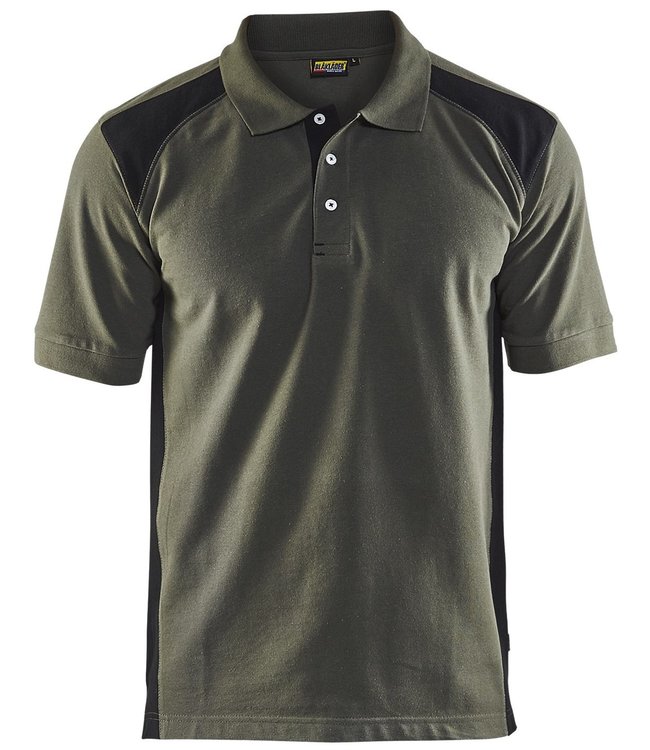 Blaklader 3324 Werkpolo Army Groen/Zwart