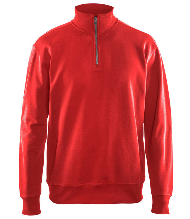 Blaklader 3369 Werksweater Korte Rits Rood