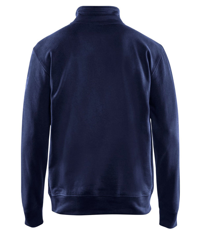 Blaklader 3369 Werksweater Korte Rits Marineblauw