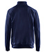 Blaklader 3369 Werksweater Korte Rits Marineblauw